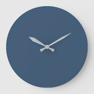 Couleur de tendance Grave Bleu Grand Mur Horloge