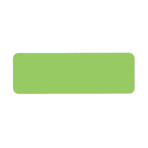 Couleur de tendance - Kiwi Green Retours Étiquette