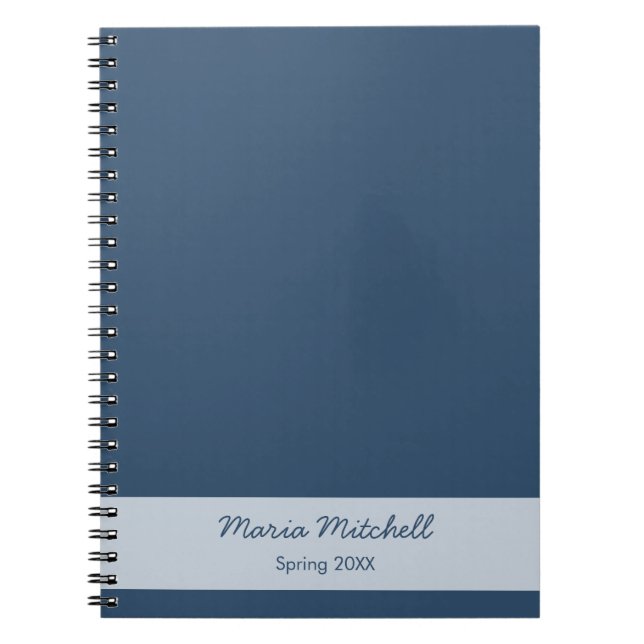 Couleur de tendance - Nom bleu grave / Carnet de t (Devant)