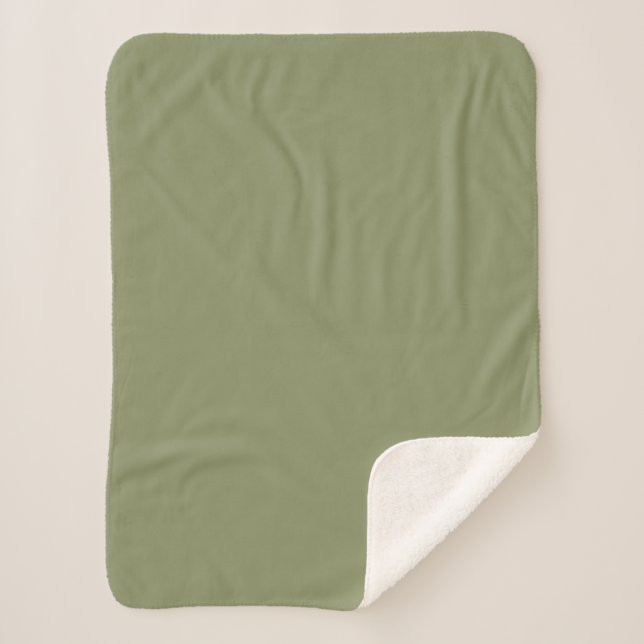 Couleur de tendance - Rouge Vert couverture Sherpa (Devant)