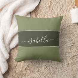 Couleur de tendance - Rouge vert Nom Jeu Oreiller