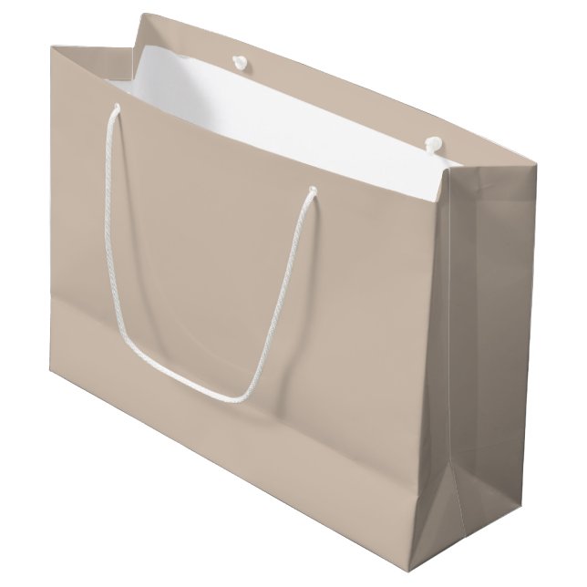 Couleur de tendance - Sac cadeau Taupe doux (Devant Angle)