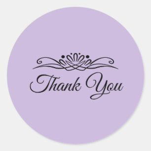 Couleur de tendance - Sticker Merci violet doux