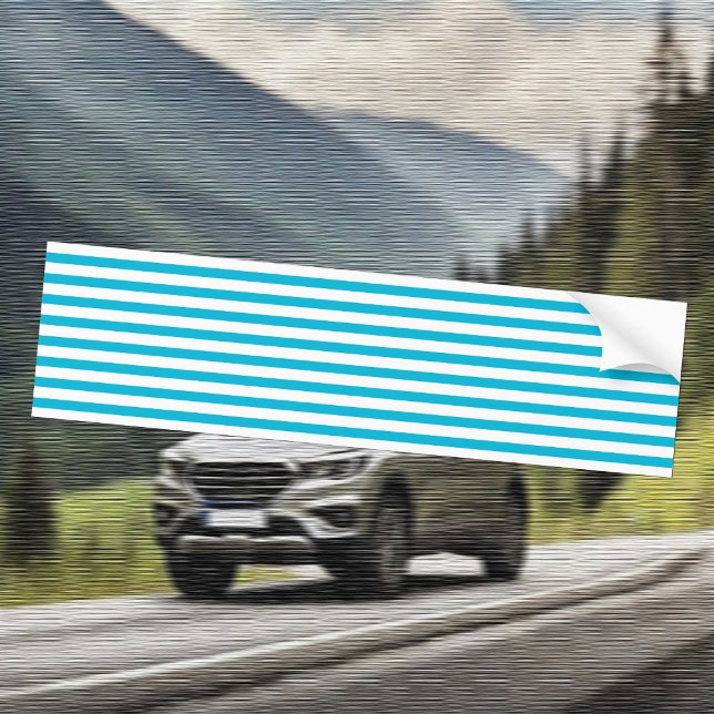 Couleur de tendance - Stickers pare-chocs Cyan Viv (Créateur téléchargé)