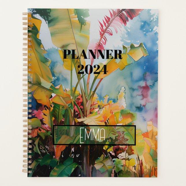 COULEUR D'EAU EN ARBRE DE BANANE - PLANNER (Devant)