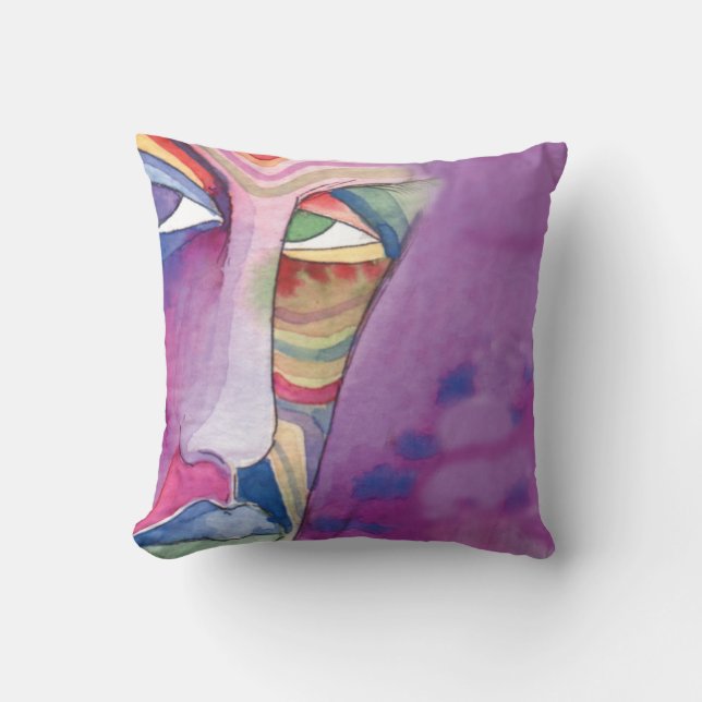 COULEUR D'EAU FACE Coussin couleur d'eau Abstrait (Recto)