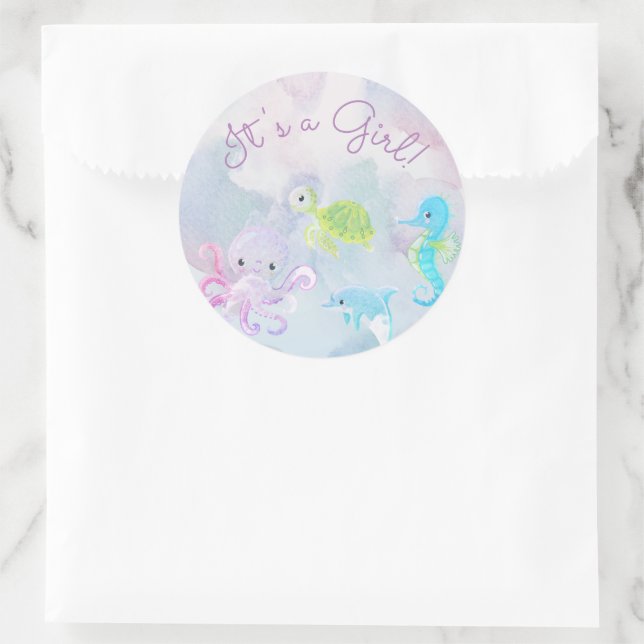 Couleur d'eau sous la mer C'est un Sticker pour fi (Sac)