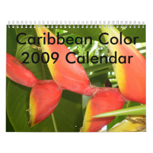 Couleur des Caraïbes… le calendrier 2009 de fleurs