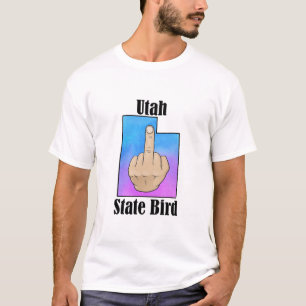 Couleur du doigt médian du t-shirt de l'État de l'