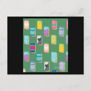 Couleur du jeu de lignes de cartes Mahjong