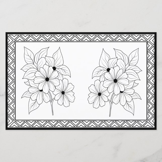 Couleur Élégante de votre propre papier à lettres  (Devant)