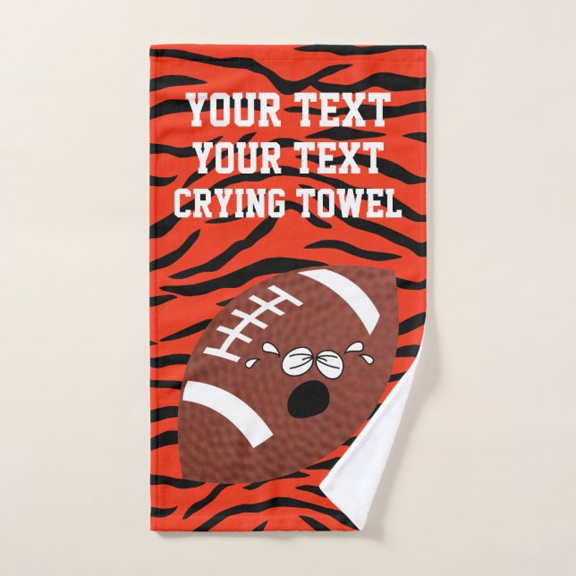 Couleur et ton texte pour le tournoi de football (Serviette à main)