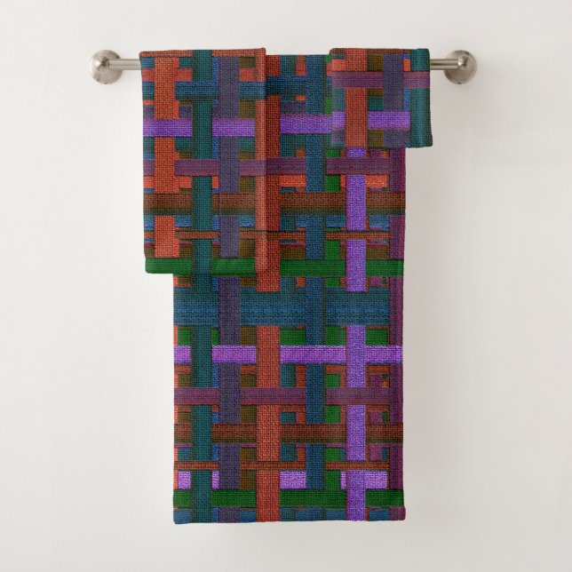 Couleur foncée "plaid" en tissu ou en toile (En situation)