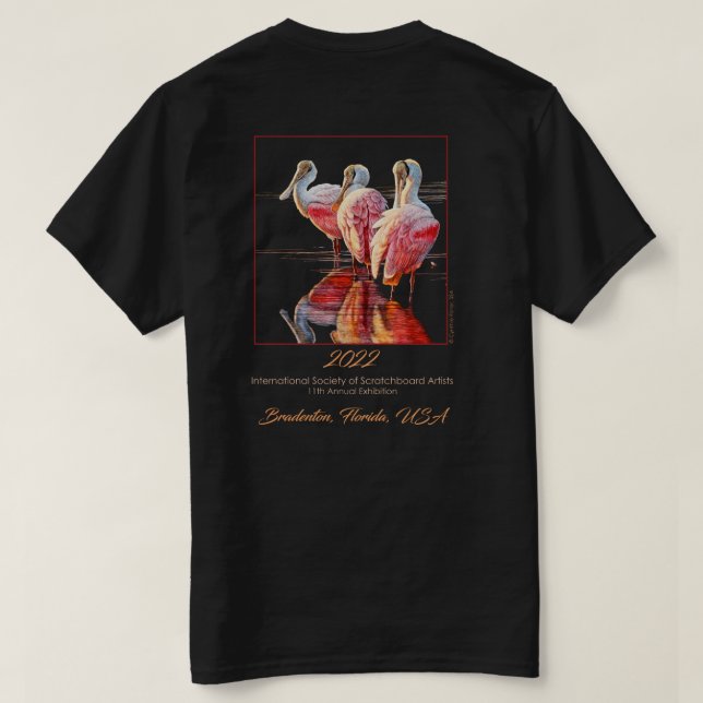 Couleur foncée - T-shirt de l'exposition annuelle  (Design dos)