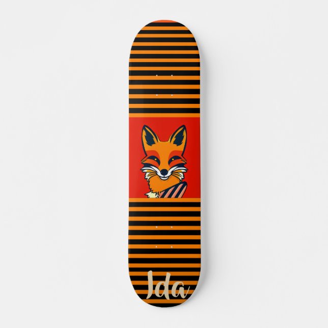 Couleur Fox Funny personnalisé skateboard (Devant)