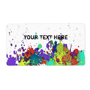 COULEUR FUNNY SPLASH I + votre backgr. & texte