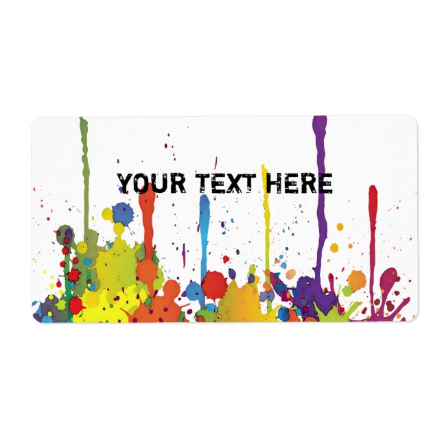 COULEUR FUNNY SPLASH II + votre backgr. & texte (Devant)