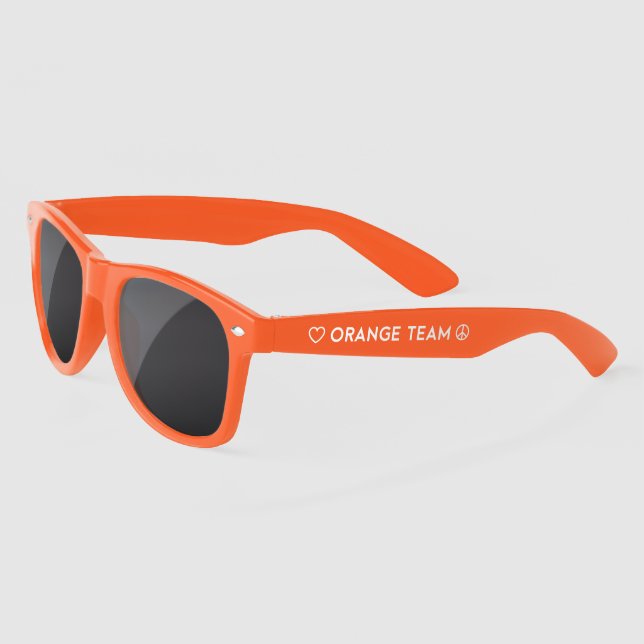 Couleur Guerre Orange Team Lunettes de soleil (Gauche)