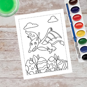 Couleur Me Ptéosaures Dinosaure   Cartes d'activit