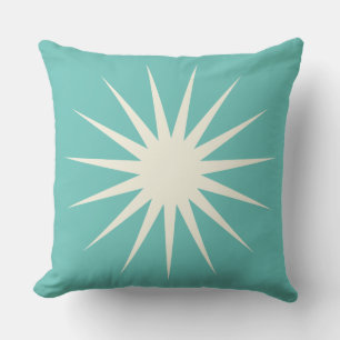 Couleur moderne Sunburst Lance Oreiller dans n'imp