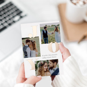 Couleur modifiable de la carte Vacances Joy Foil