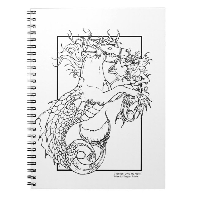 COULEUR MOI Carnet Spiral Imaginaire Hippocampus (Devant)