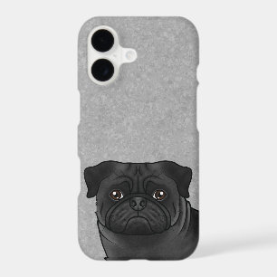 Couleur Noire Carlin Élevage Chien Gros Gros plan 