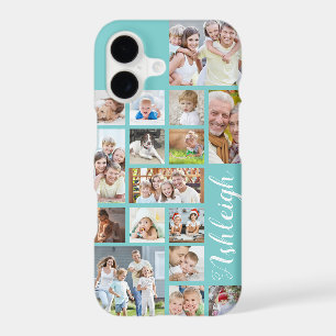 Couleur personnalisée moderne 16 Photo Collage Aqu