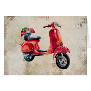 Couleur Rouge Mélange En Aquarelle Avec Panier Fle