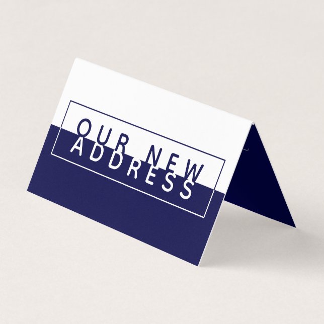 Couleur simple bloc, nouvelle carte d'adresse (Devant)