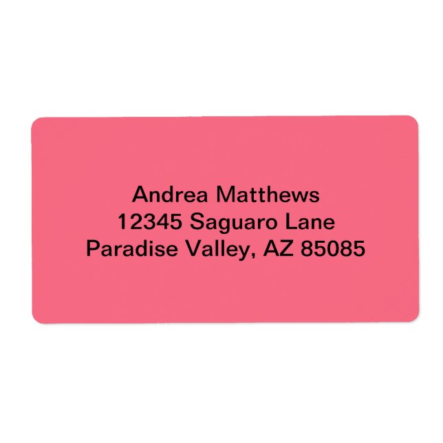 Couleur solide rose pastèque (Devant)