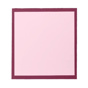 Couleur tendance - Burgundy foncée / Bloc-notes ro