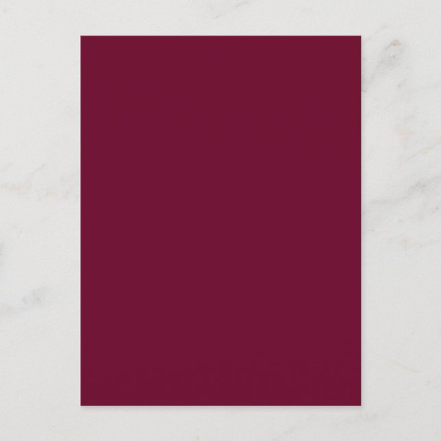 Couleur tendance - Carte postale Bourgogne foncée (Devant)