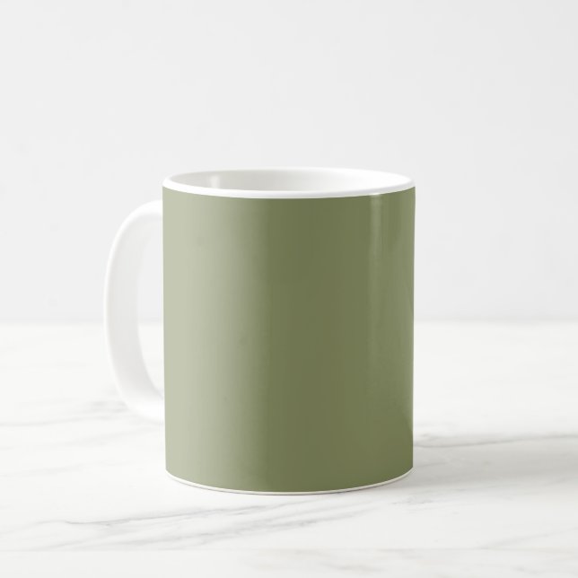 Couleur tendance - Reed Green Minimalist Mug (Devant gauche)