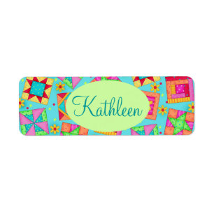 Couleur turquoise Parking Bloc Quilt Personnalisé