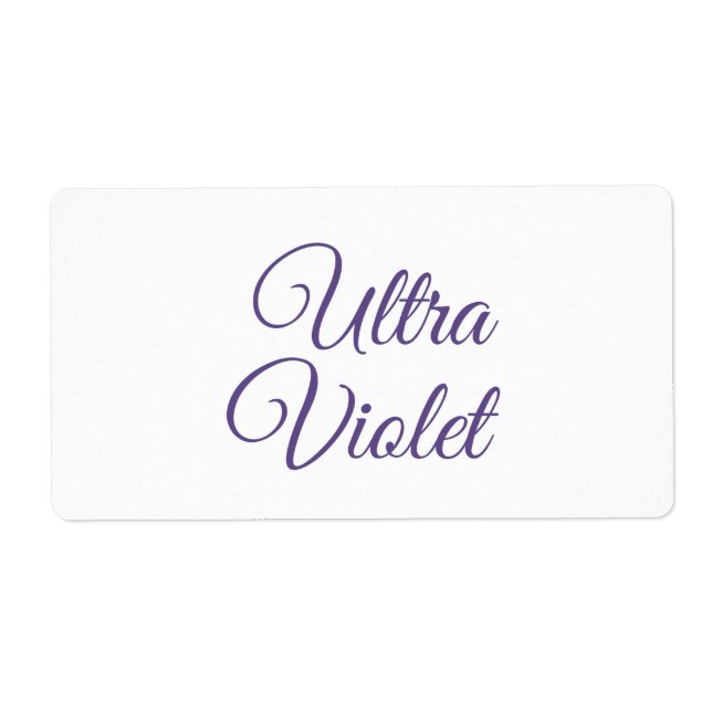 Couleur Ultra violet 2018 (Devant)