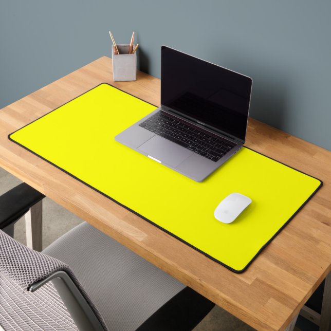 Couleur uni jaune néon | Classique (Bureau 2)