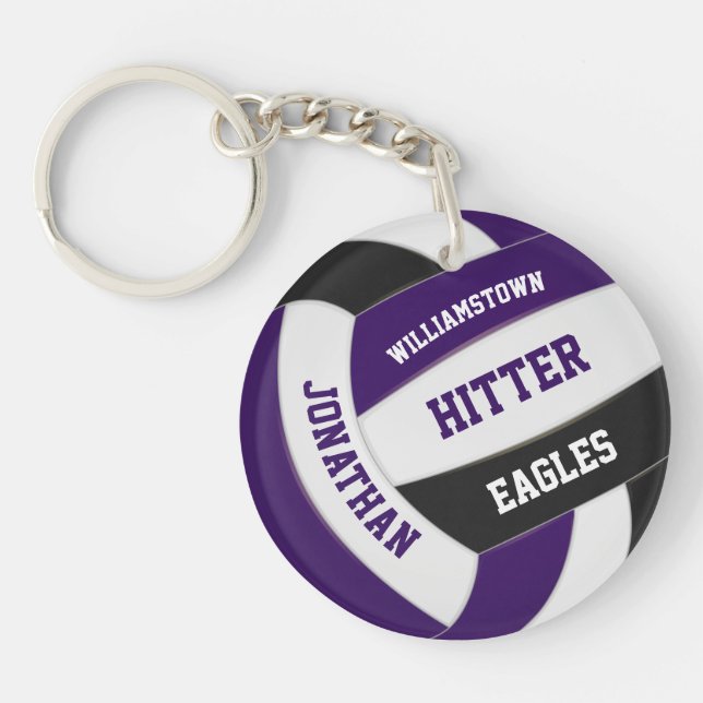 couleur violet noir de l'équipe volleyball personn (Devant)