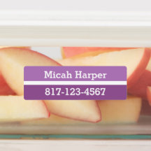 Couleur violette Bloc adhésif Étiquette moyen Rect