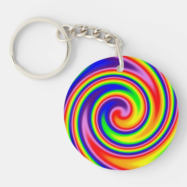 Couleurs Arc-en-ciel brillantes Doux Focus Spiral (Devant)