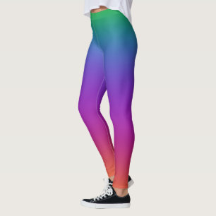 Couleurs Arc-en-ciel lumineuses Leggings
