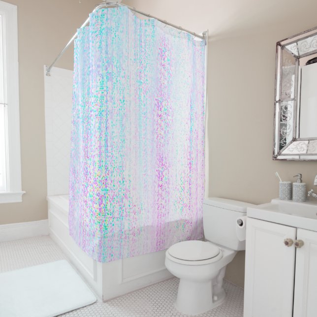 Couleurs arc-en-ciel rideau de douche par artiste (En situation)