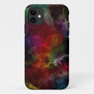 Couleurs arc-en-ciel uniques foncé coque iphone
