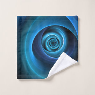 Couleurs bleu spirale 3D Art Abstrait fractal mode