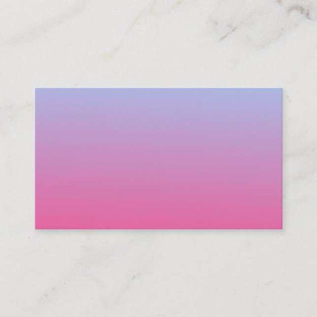 Couleurs bleues à Carte de visite rose (Devant)
