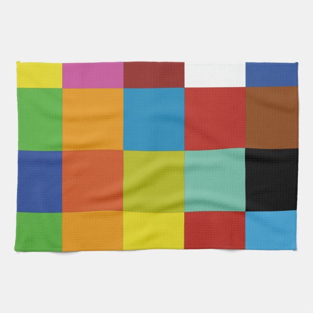 Couleurs Carrés des serviettes de cuisine (Horizontal)