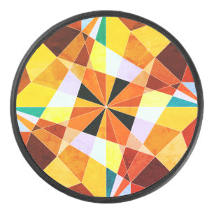 Couleurs chaudes Cool formes géométriques angulair