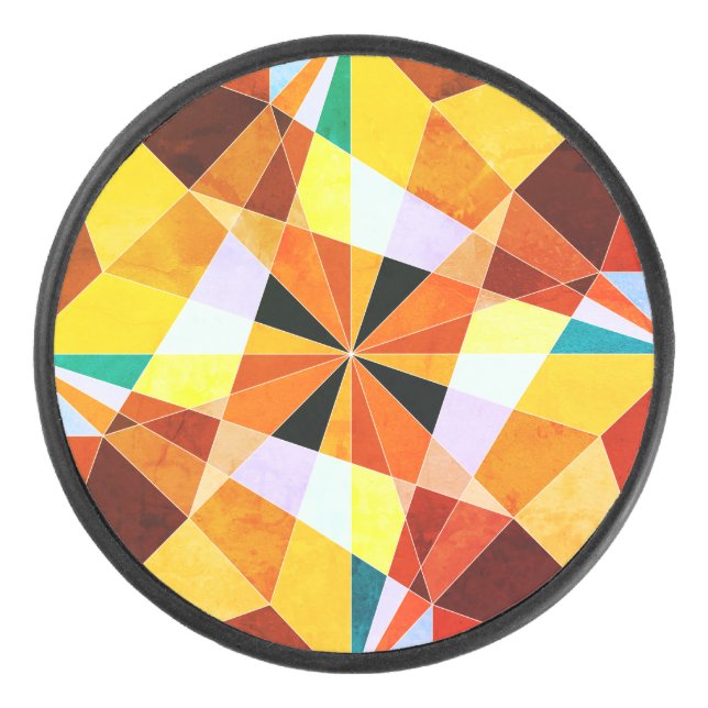 Couleurs chaudes Cool formes géométriques angulair (Devant)