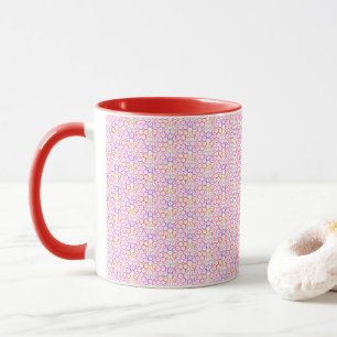 Couleurs chaudes géométriques Mug