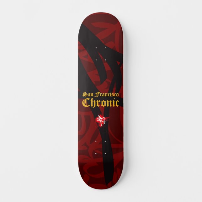 Couleurs Chronique 49ers Skateboard (Recto)